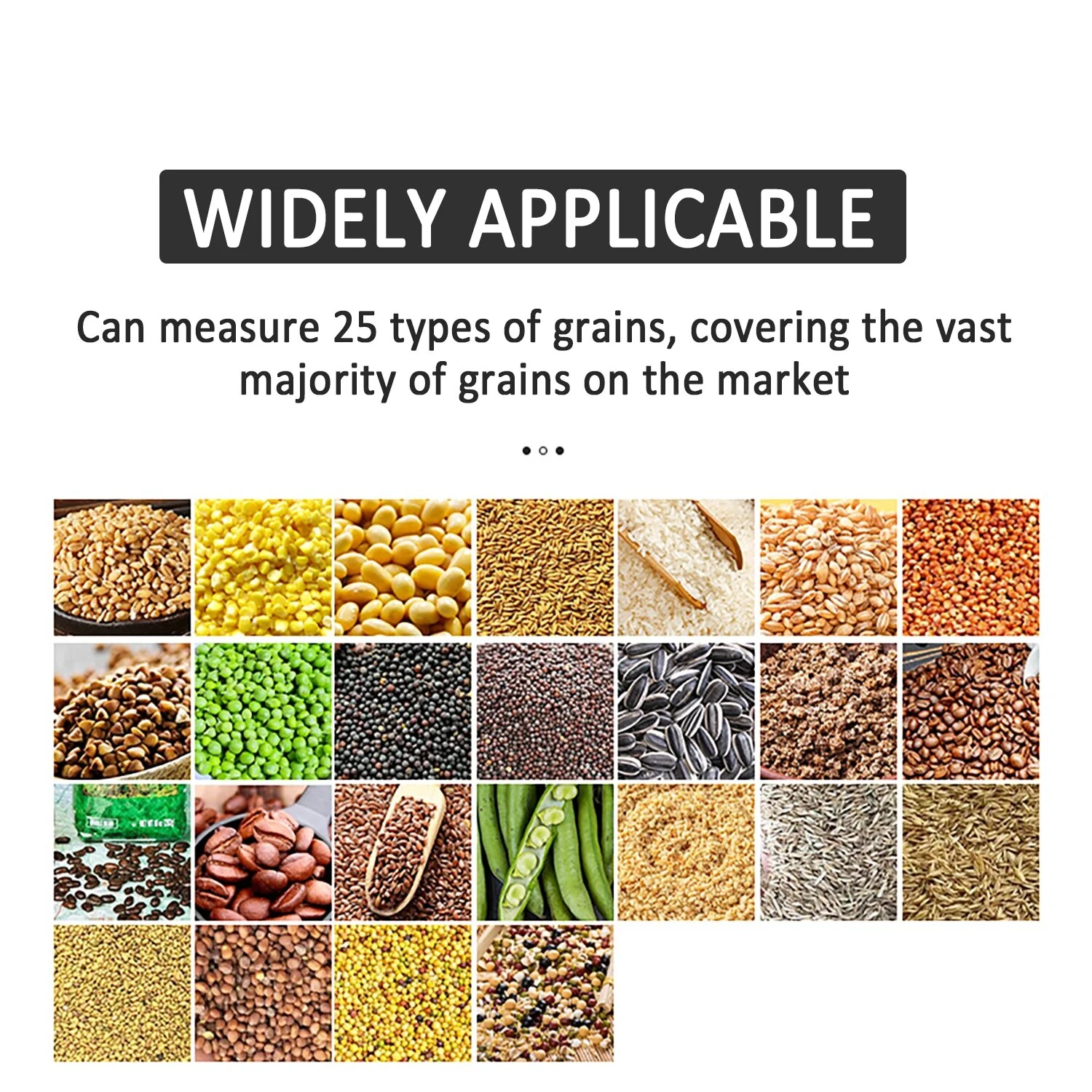 GS25A Smart Digital Grain Moisture Meter - 25 Grain Types, LCD Display, Portable - Image 3