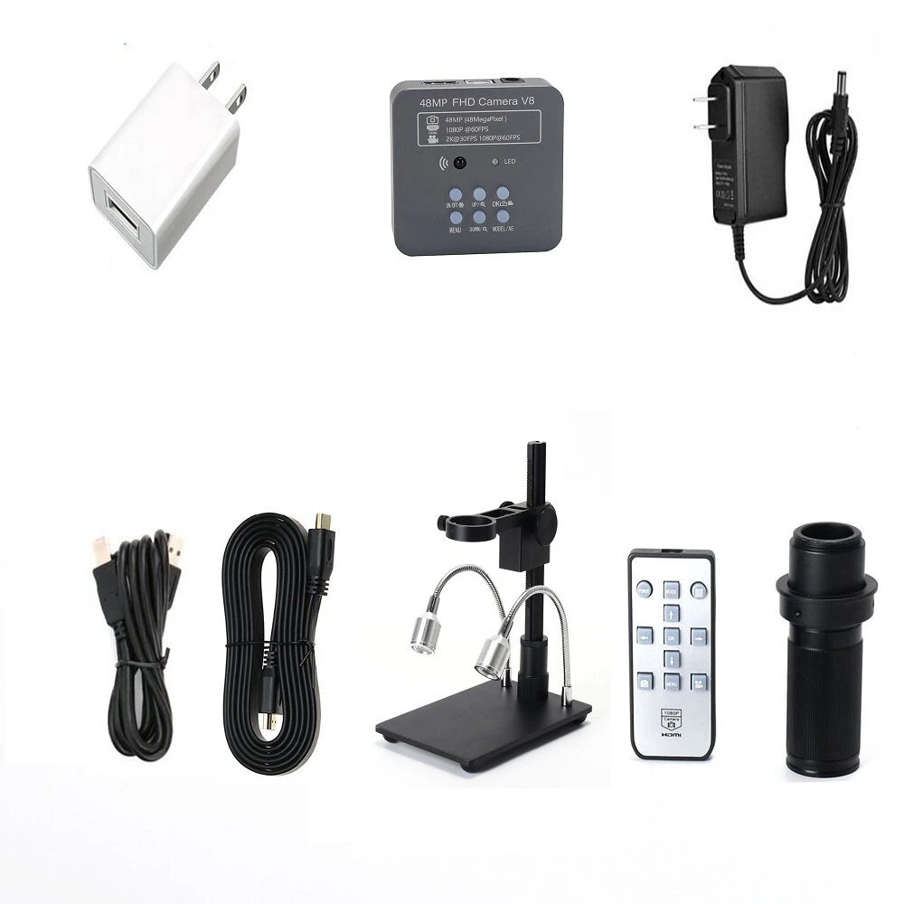USB1080P HDMI Digital Microscope Camera - 48MP 120X with C-Mount Lens | PCB Soldering & Repair - Image 2