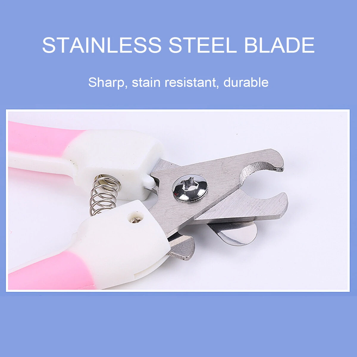 Pet Dog Cat Nail Clipper - Stainless Steel Claw Trimmer & File Tool - Image 3