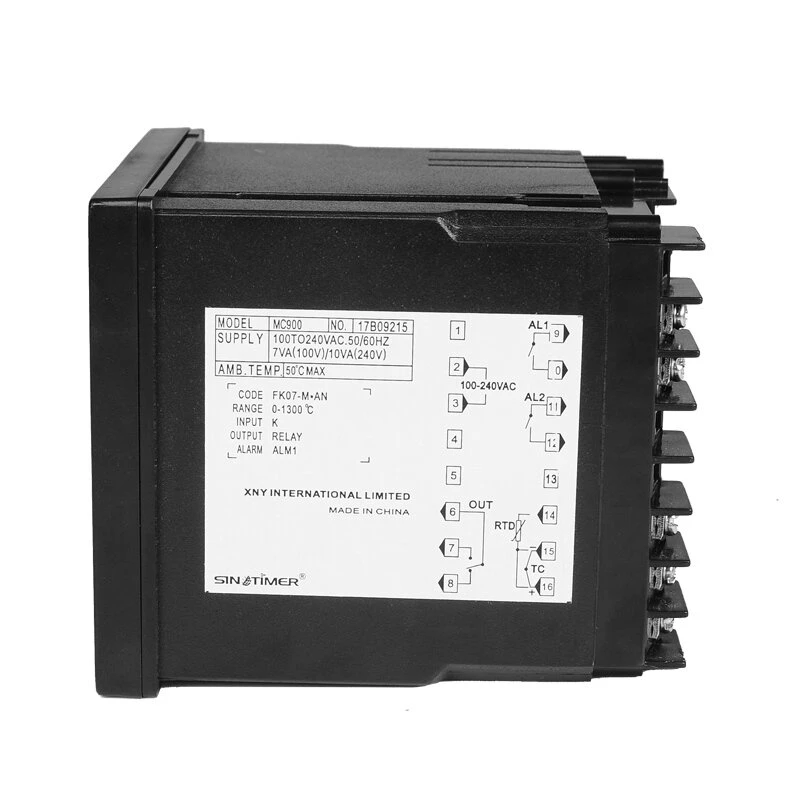 MC900 PID Temperature Controller - Digital Regulator with Alarm | PT100 Thermocouple Input - Image 2