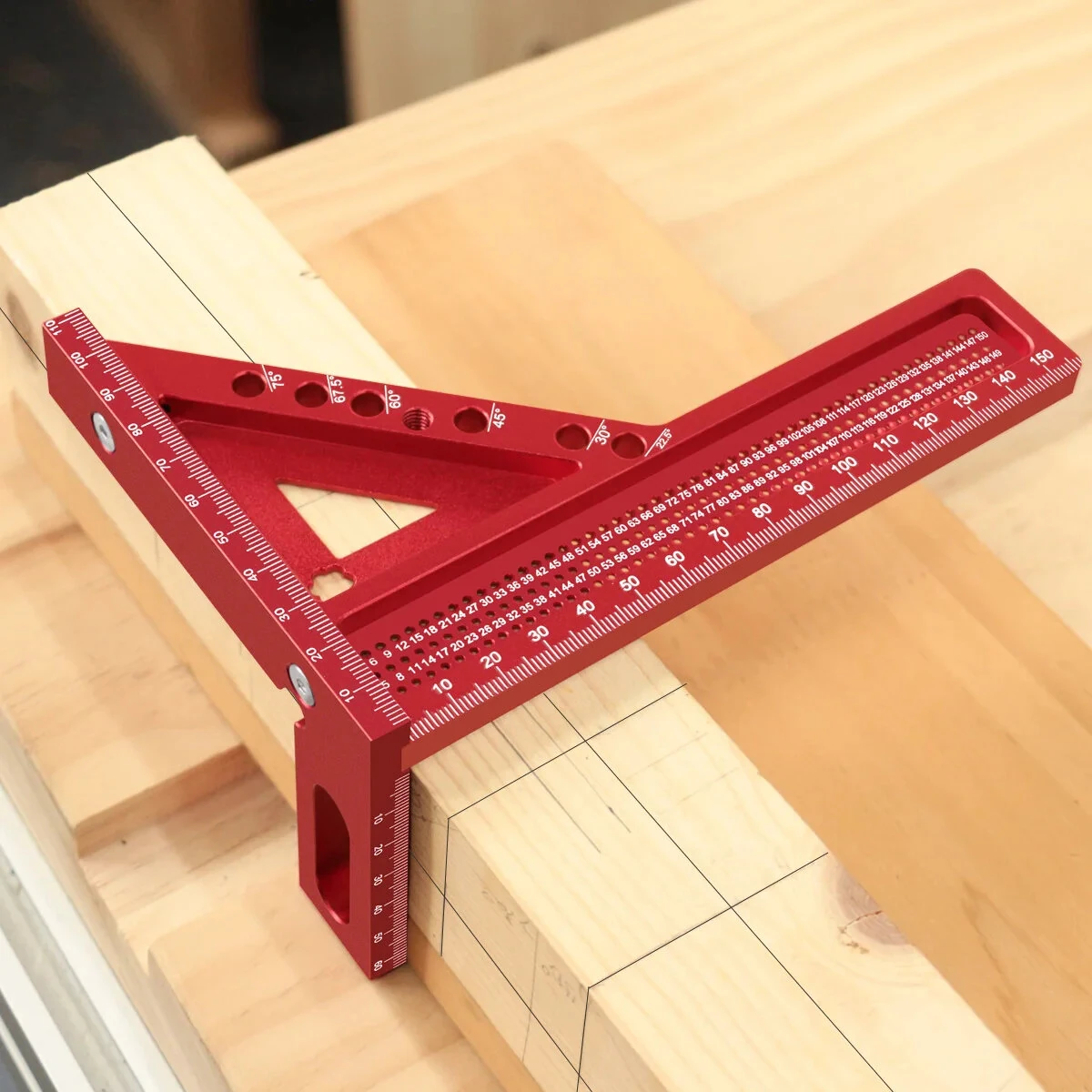 JIGHOLE 3D Multi-Angle Framing Square | 0-180° Protractor | Aluminum Alloy Carpenter Tool - Image 2
