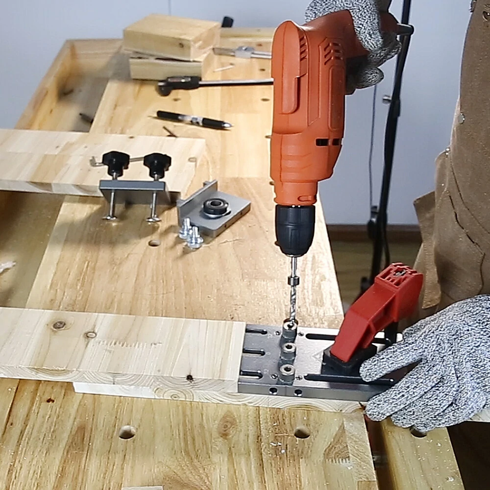 RUITOOL Pocket Hole Jig Kit - Wood Drill Locator & Guide with 6/8/10mm Bits - Image 3