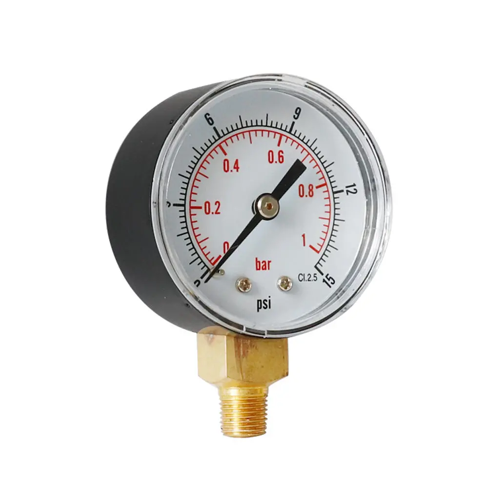 TS-Y508 Pressure Gauge - 52mm Dial | 1/8 BSPT | 15-300 psi Range - Image 3