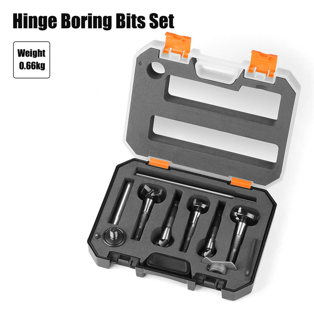 5PCS 7mm Shank Hinge Boring Bit Set | 15-35mm Cutting Diameter | Forstner Woodworking - Image 2