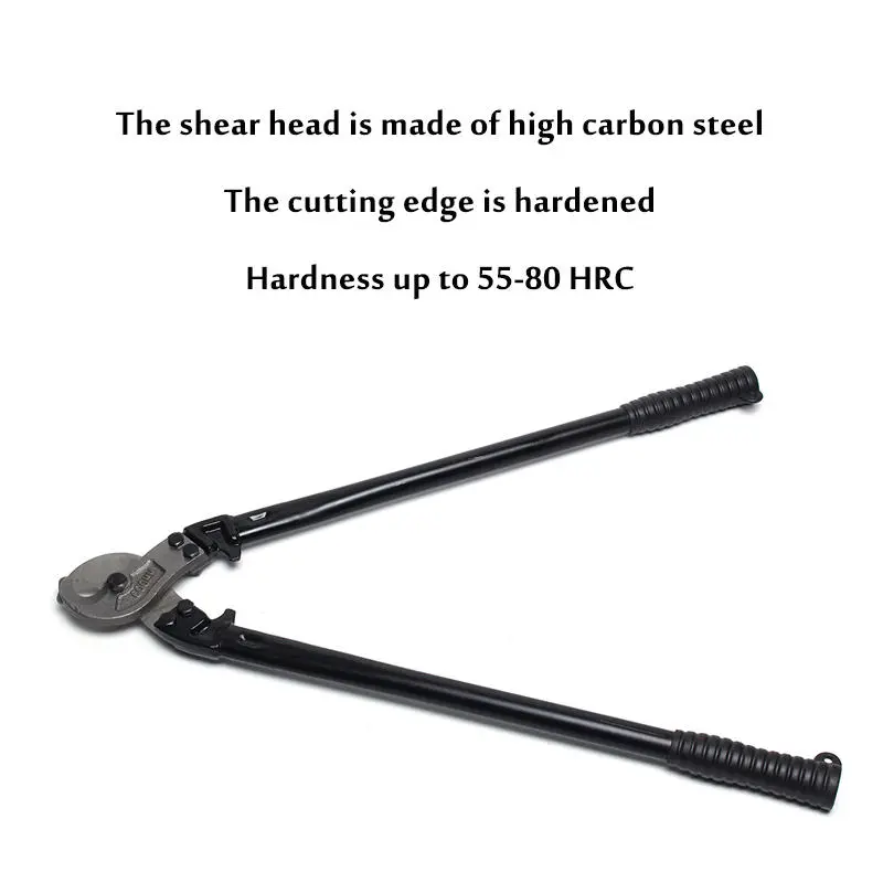 Knipex 24 Inch 600mm Electrical Cable Cutter | Manual Side Snip Flush Tool - Image 3