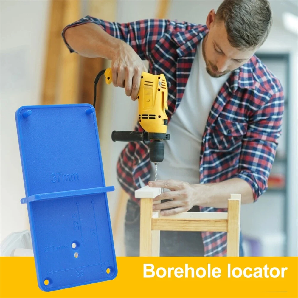 28/37mm Hinge Hole Drilling Guide | Cabinet Installation Template Tool - Image 3