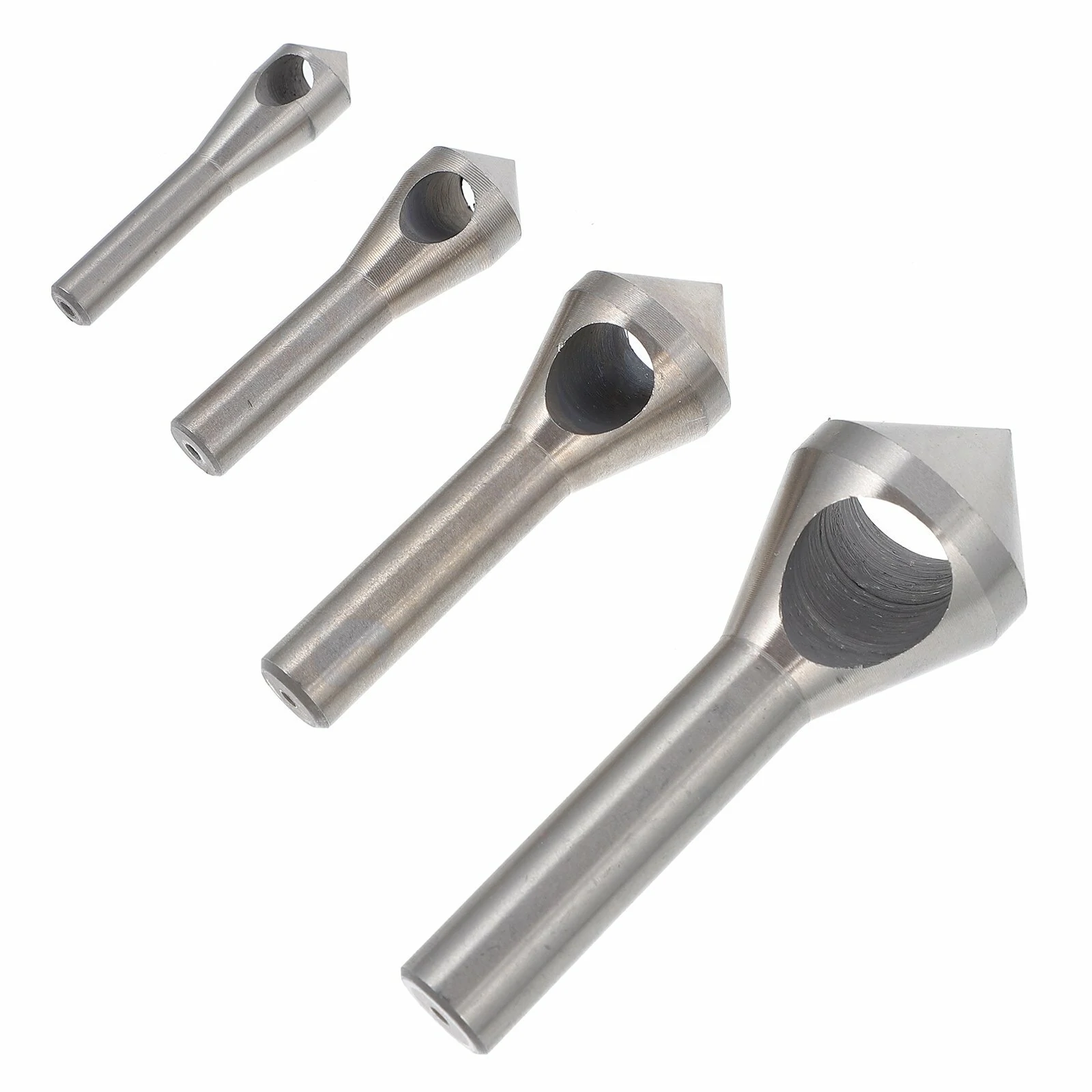 4pcs Titanium Countersink Drill Bit Set - 2-5-10-15-20mm Taper Hole Cutter for Steel & Aluminum - Image 2