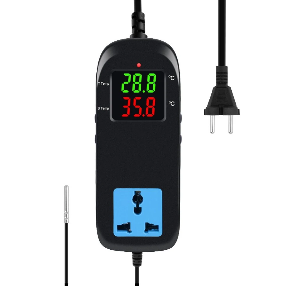 MH2000 Digital Temperature Controller - AC 90-250V with Socket for Home & Lab - Image 2