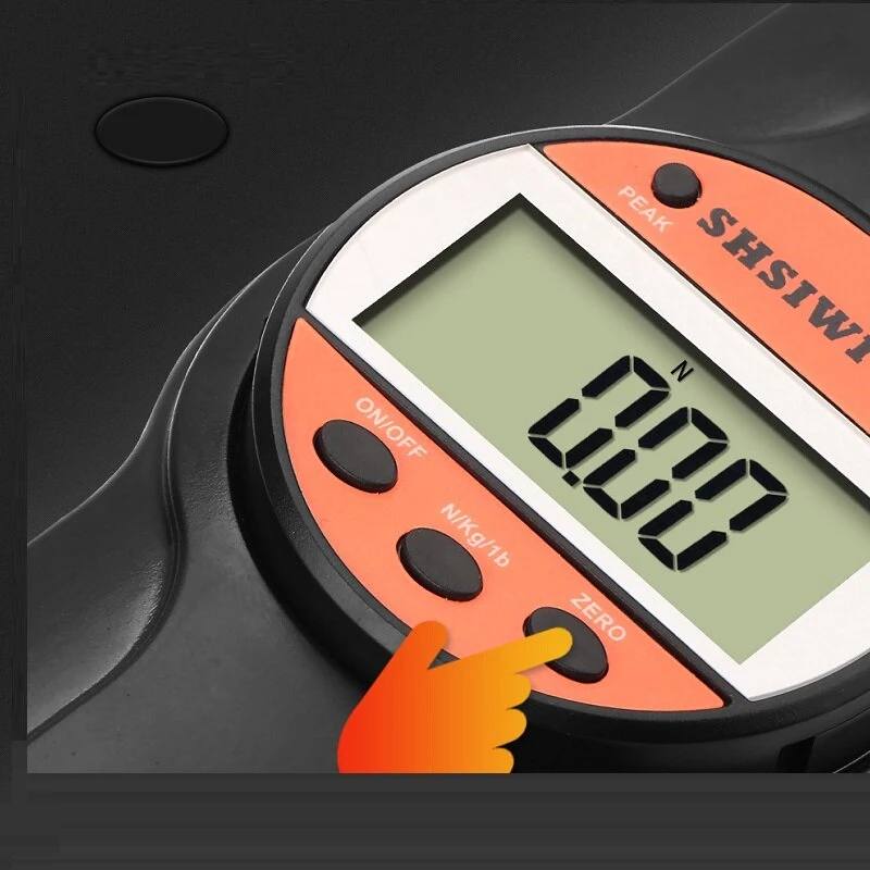 SHSIWI SK-10-500N Digital Force Gauge | Portable Push Pull Dynamometer | 500N Capacity - Image 5