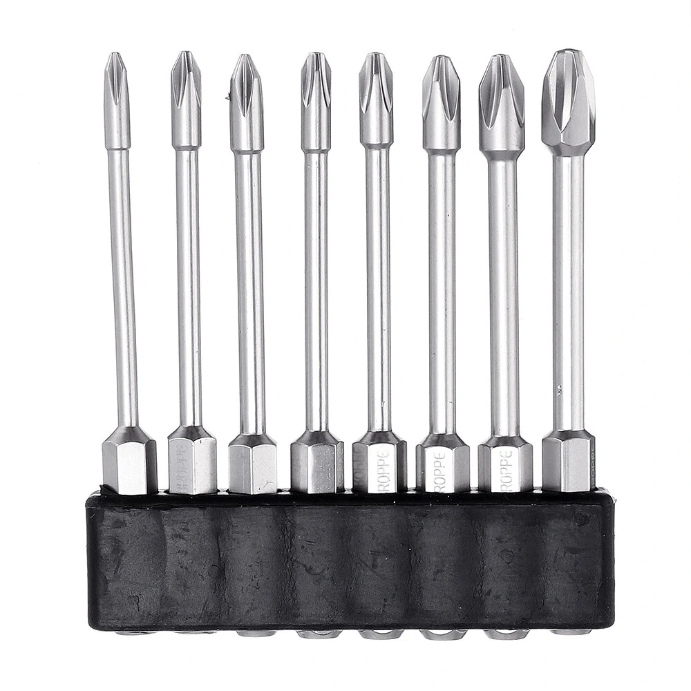 BROPPE 10Pcs Phillips Screwdriver Bit - 75mm Length S2 High Torque Magnetic - Image 4