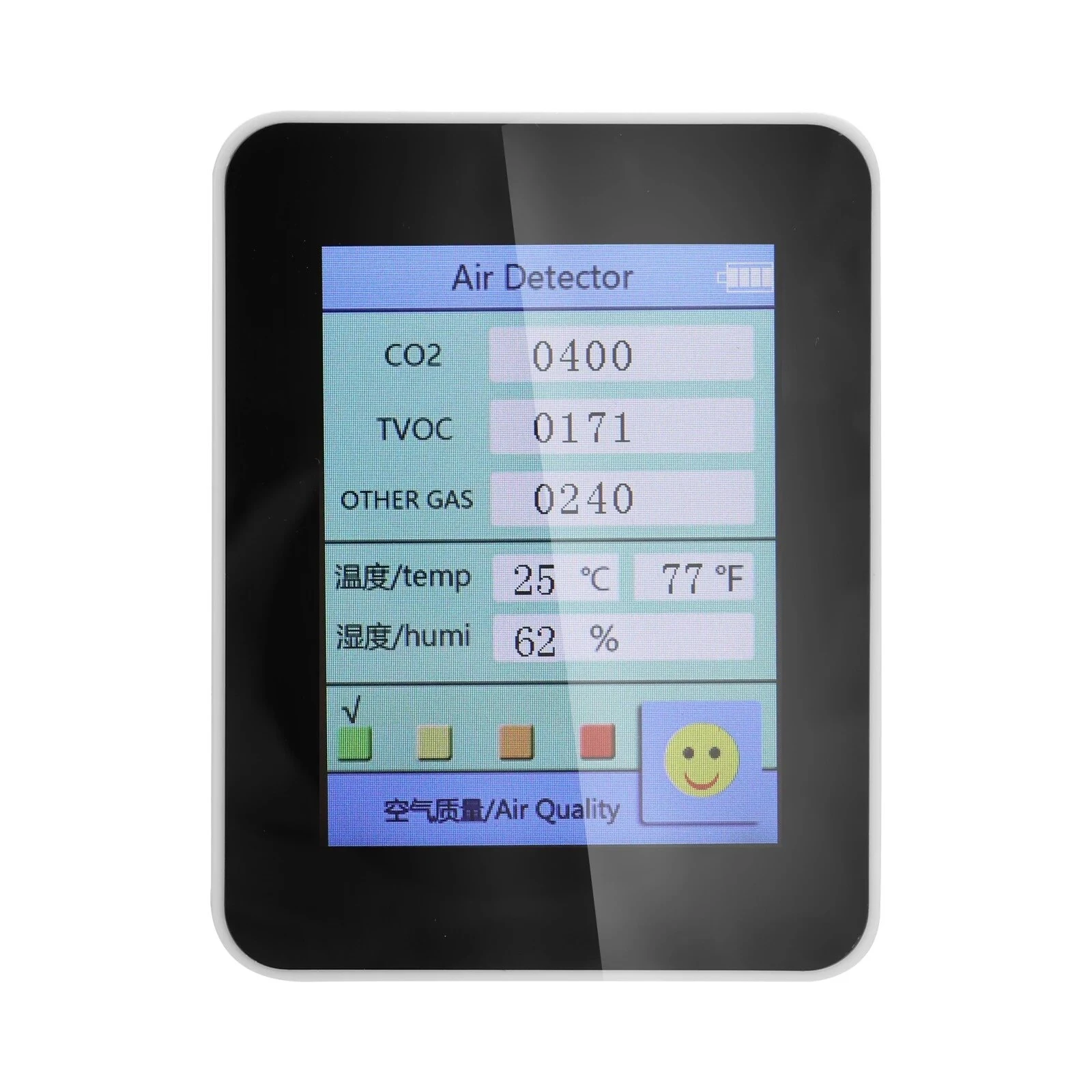 Air Quality Monitor - CO2 Tester with TVOC, Temperature & Humidity Display - Image 4