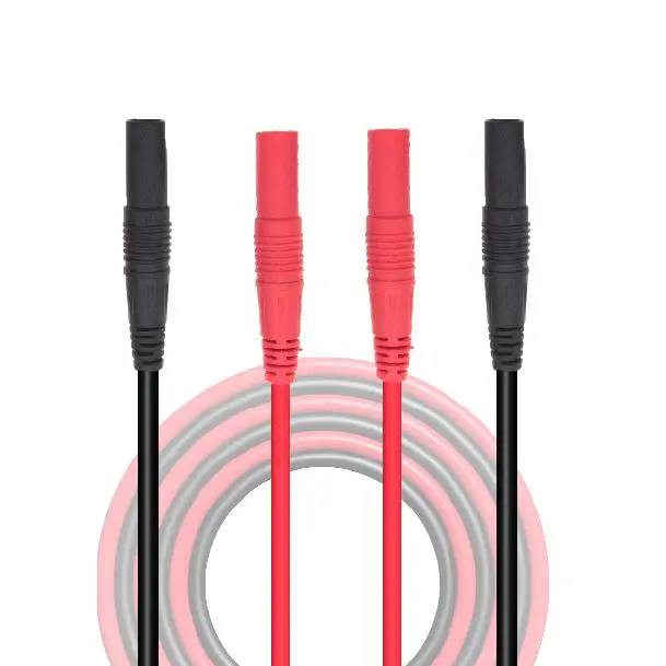 Y238 2Pcs LCR Bridge Test Cable | Universal Digital Multimeter Plug & Test Clips - Image 3
