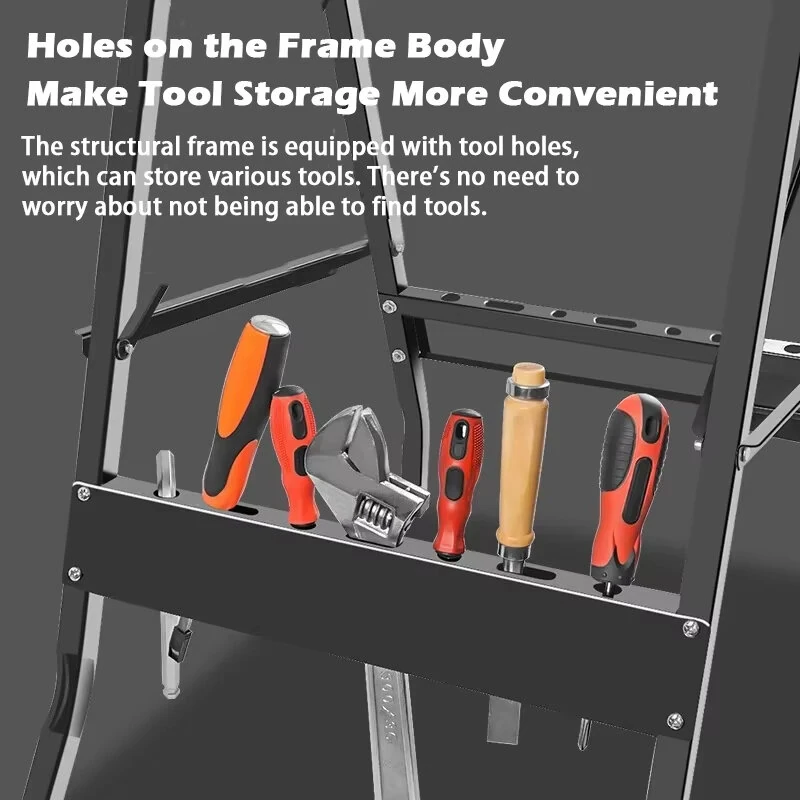 Multi Adjustable Workbench - Foldable Design with Thick Wooden Top & Heavy Load Metal Frame - Image 4