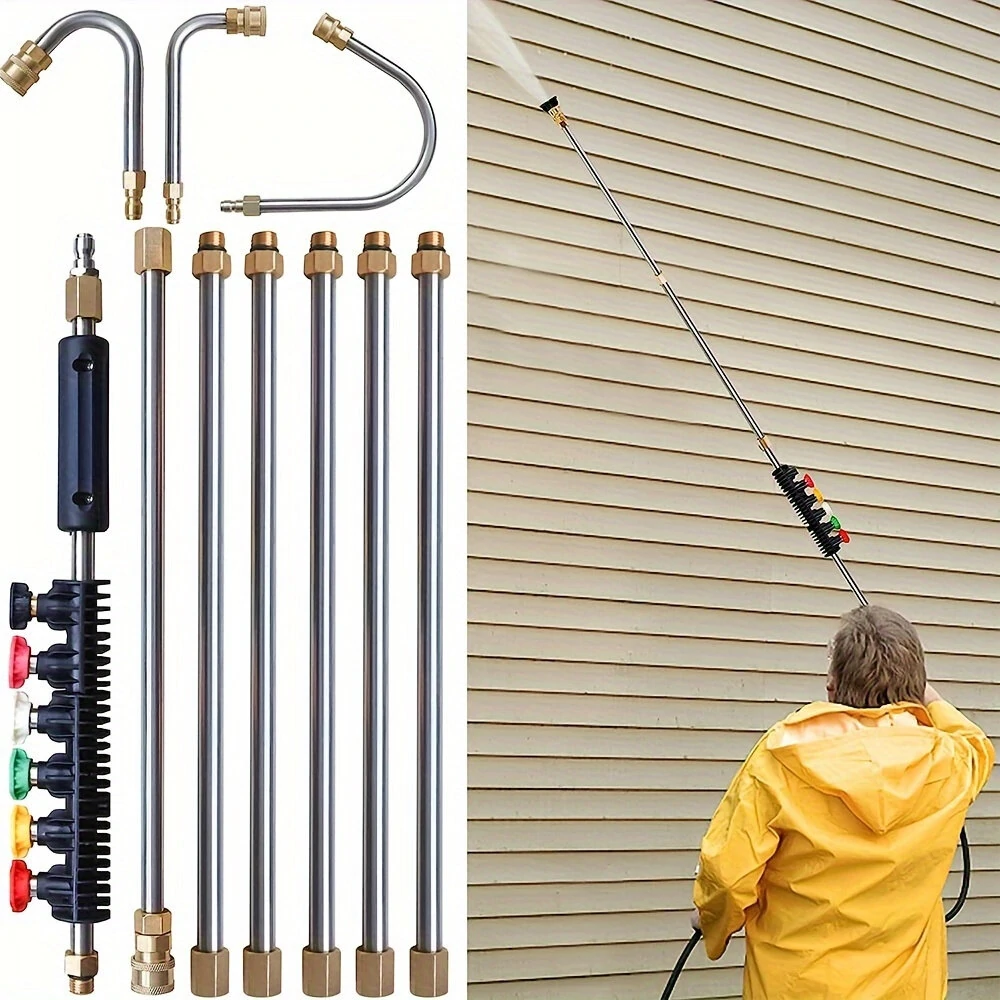 Karcher 16PCS High-Pressure Water Gun Set - 4000psi with Extended Rods & 5 Nozzles - Image 4