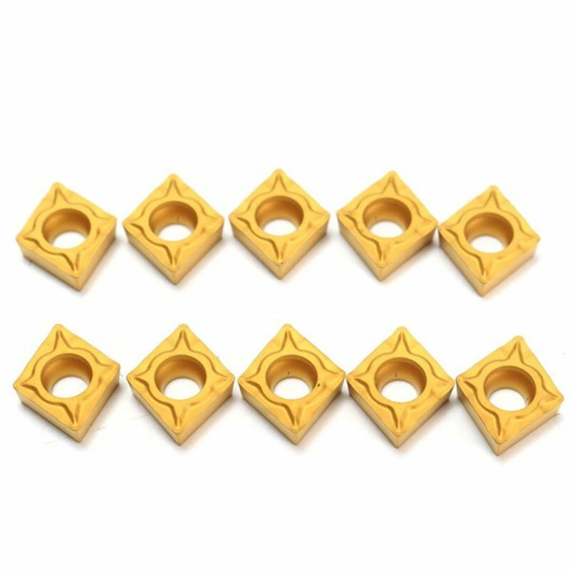 Machifit CCMT060204-HM YBC251 Carbide Insert - 10pcs Titanium Coated Cutter - Image 3
