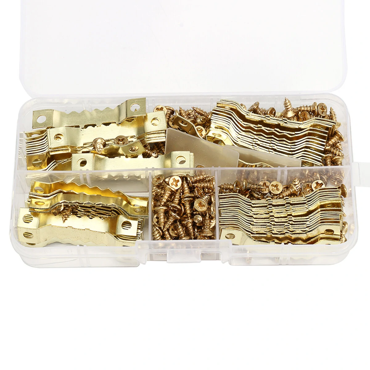 100Pcs Saw Tooth Hangers | Picture & Mirror Frame Hooks with Screws - 100 Pack - Image 3