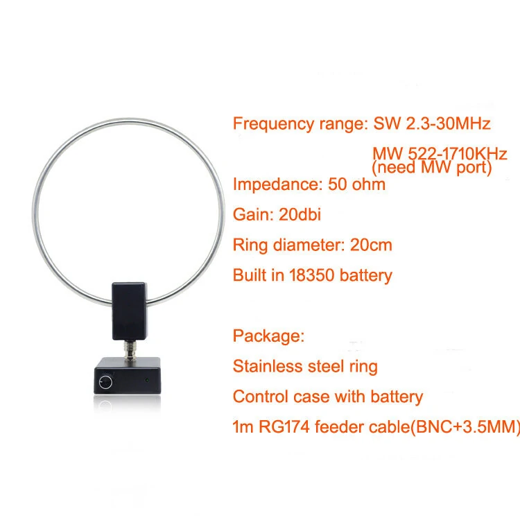 GA-450 Loop Antenna for SDR | Shortwave & Medium Wave 2.3-30MHz | Radio Antenna - Image 4