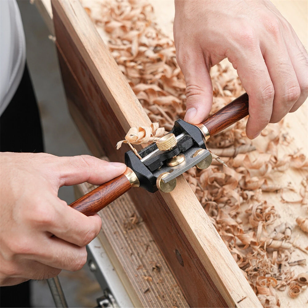 GANWEI Mini Hand Plane | 42mm Blade Aluminum Alloy Body | Rosewood Handle Precision Planer - Image 4