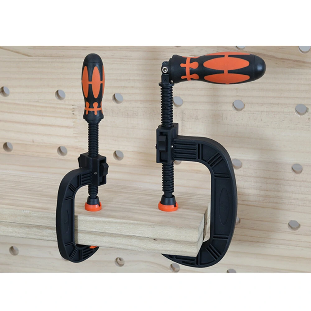 Heavy-Duty G-Clamp with Swivel Jaw Pad - Easy Adjustment for Woodworking - Image 2