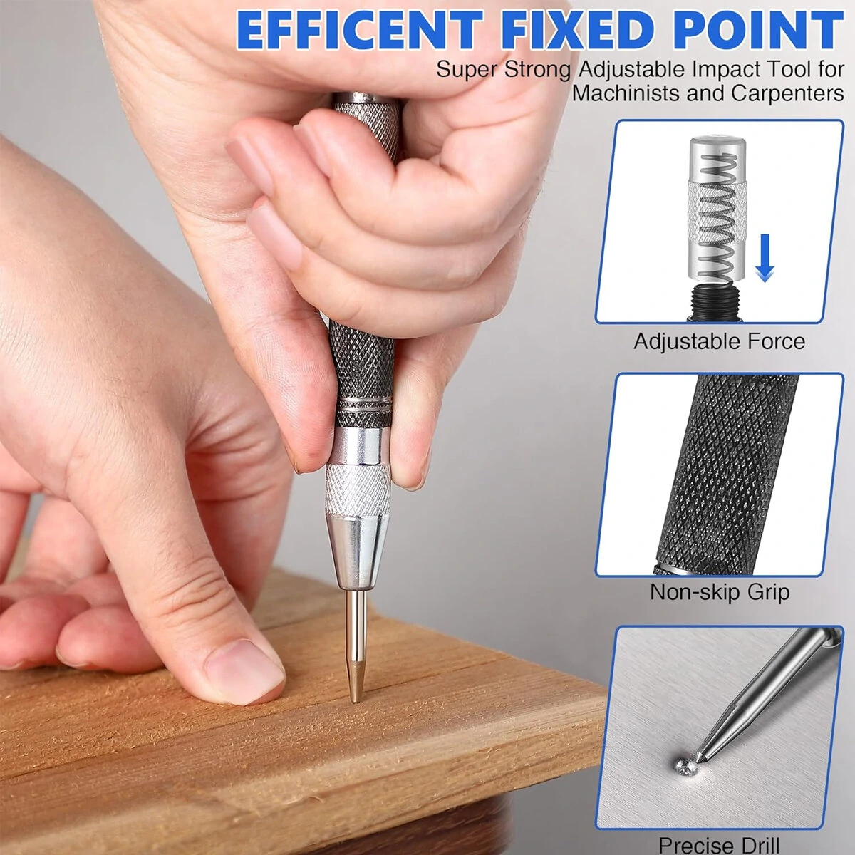 Carpenter Pencil Set - 8 Pack with Sharpener & Carbide Scribe Tool | Multi-Color Refills - Image 2
