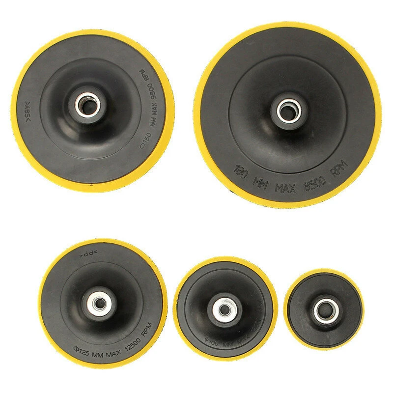 3/4/5 Inch Polishing Pad - M10 Thread Backing Pad for Abrasive Tools - Image 2