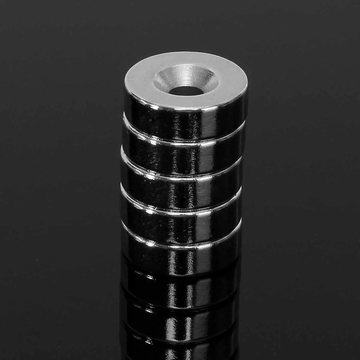Neodymium Magnet 5pcs N35 15x5mm Countersunk Ring 5mm Hole Strong Rare Earth - Image 2