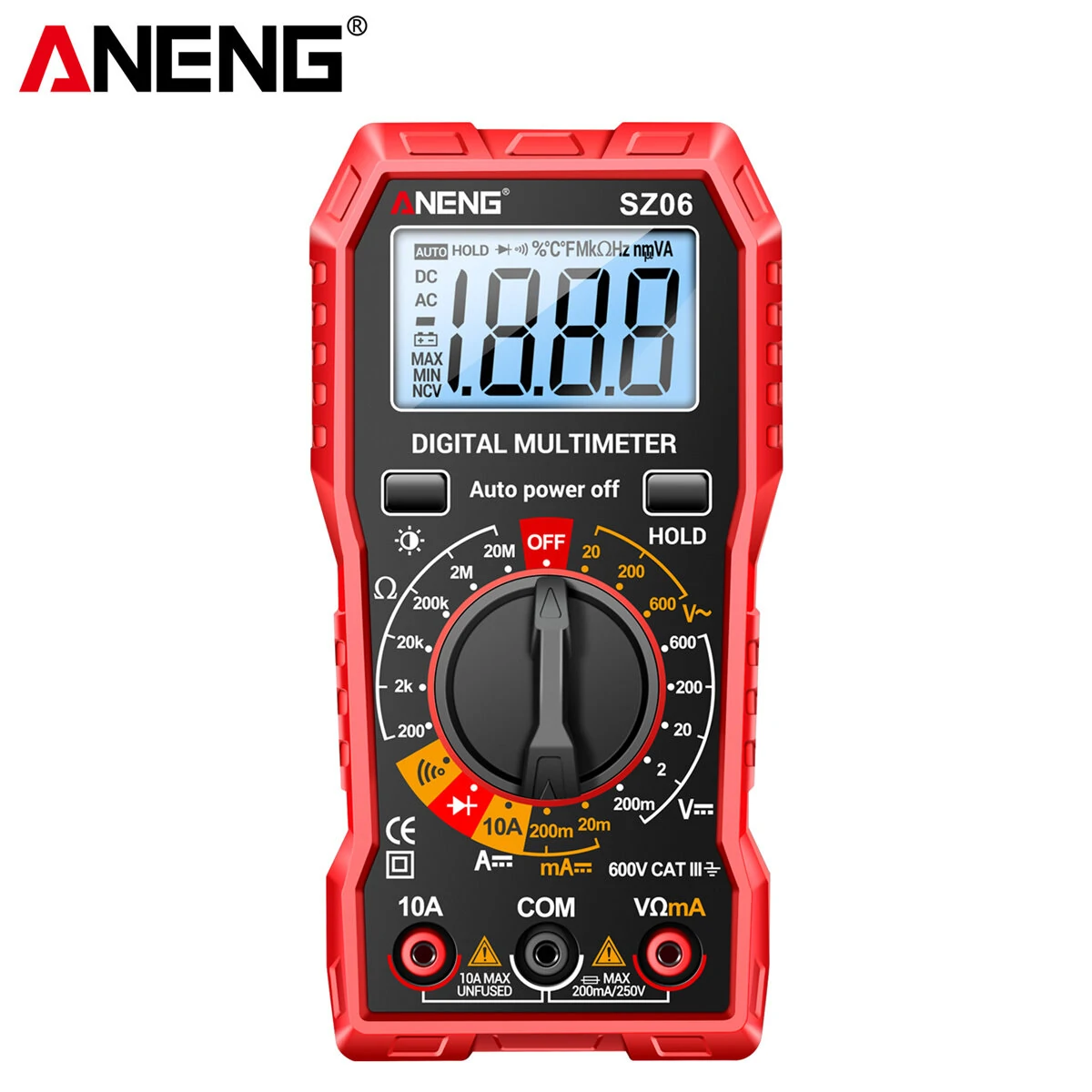 ANENG M113 True RMS Digital Multimeter - AC/DC Voltage Current Tester | Backlit LCD & Auto Shutdown - Image 2