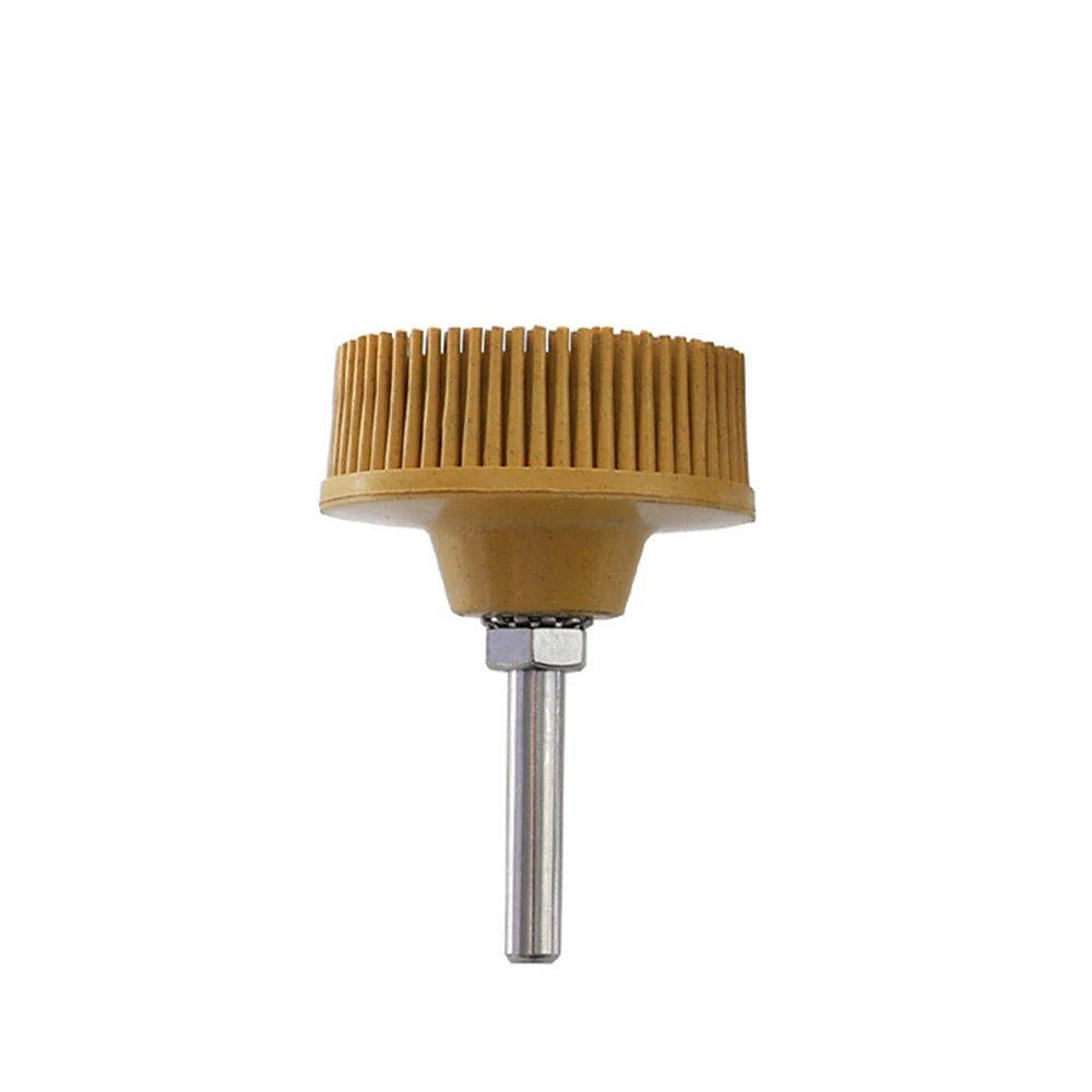 Drillpro Radial Bristle Disc 2-3 inch | Grit 50 80 120 | Emery Abrasive Brush for Dremel - Image 3