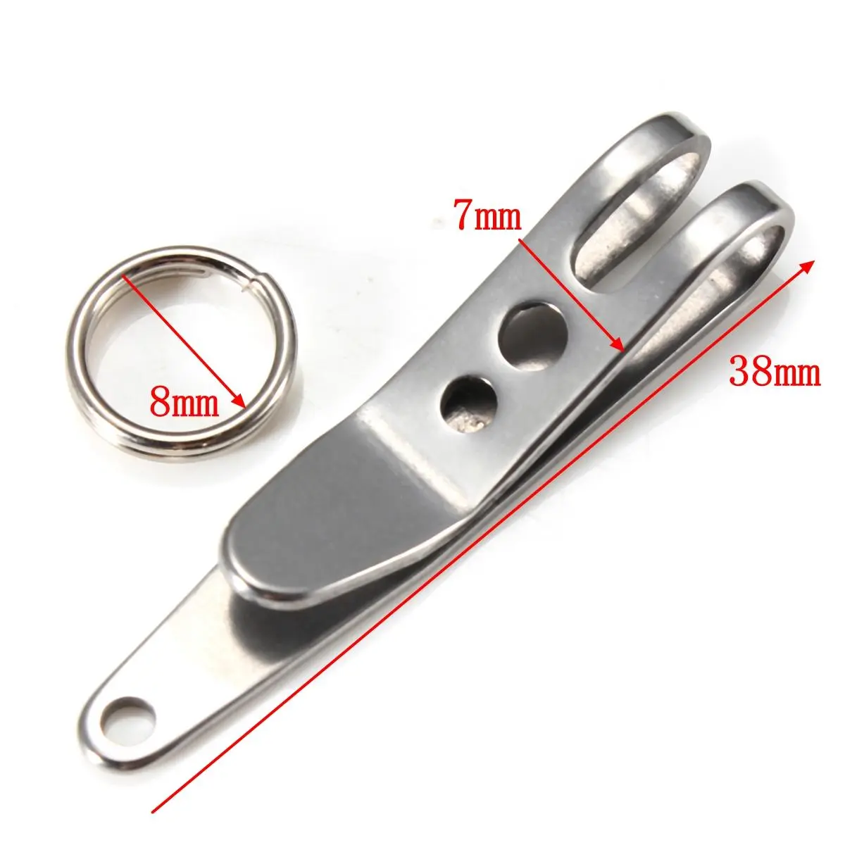 Xtools EDC Mini Clip - Flashlight, Cash & Key Holder with Ring | Keychain Clip - Image 4