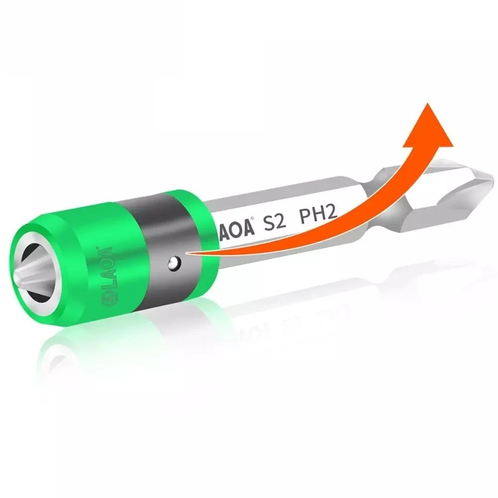 LAOA S2 1/4 Inch Screwdriver Bit with Magnetic Ring | 6.35mm Electric Tool Bits - Image 5