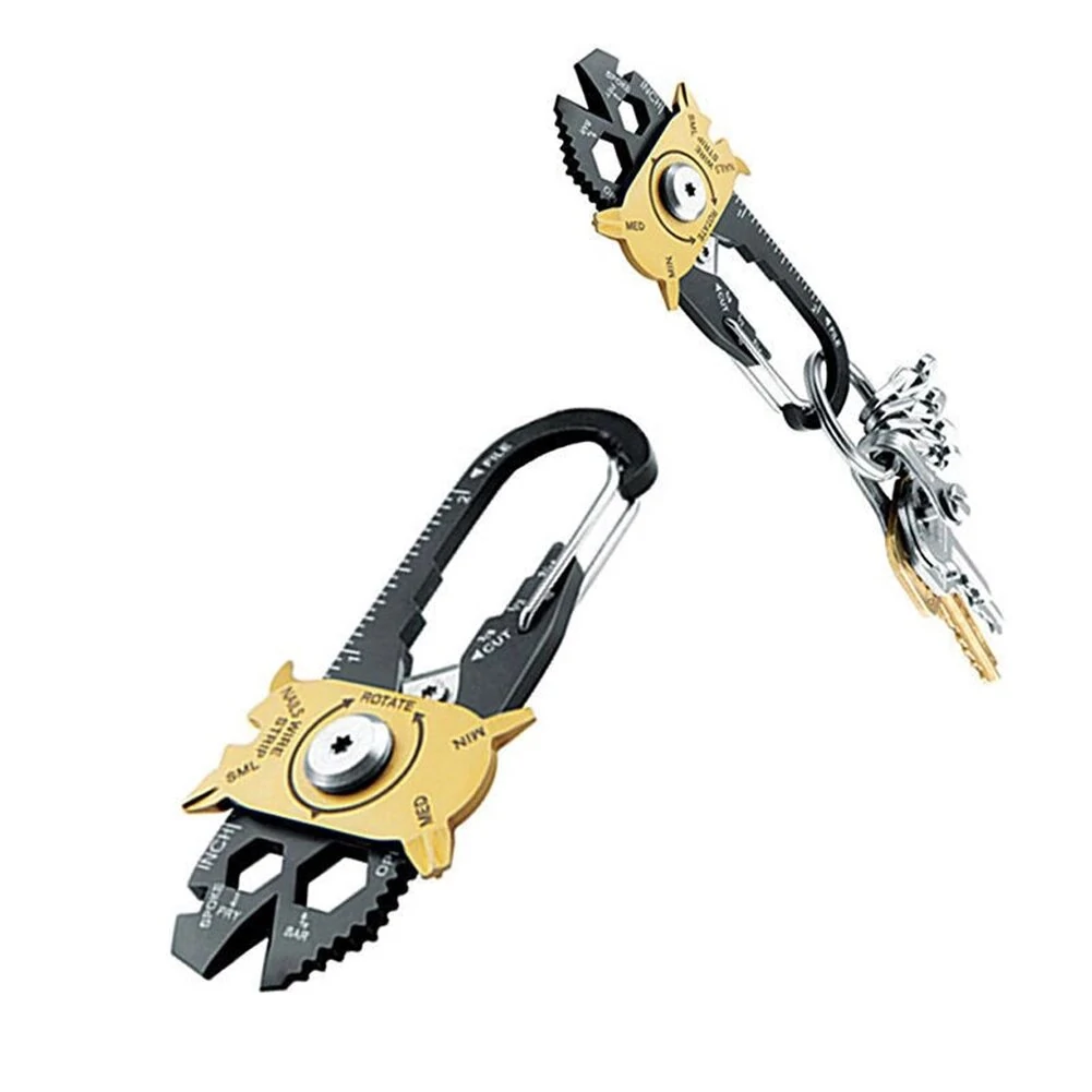 Stainless Steel 20-in-1 Wrench Screwdriver | EDC Multi-Tool & Keychain - Image 2