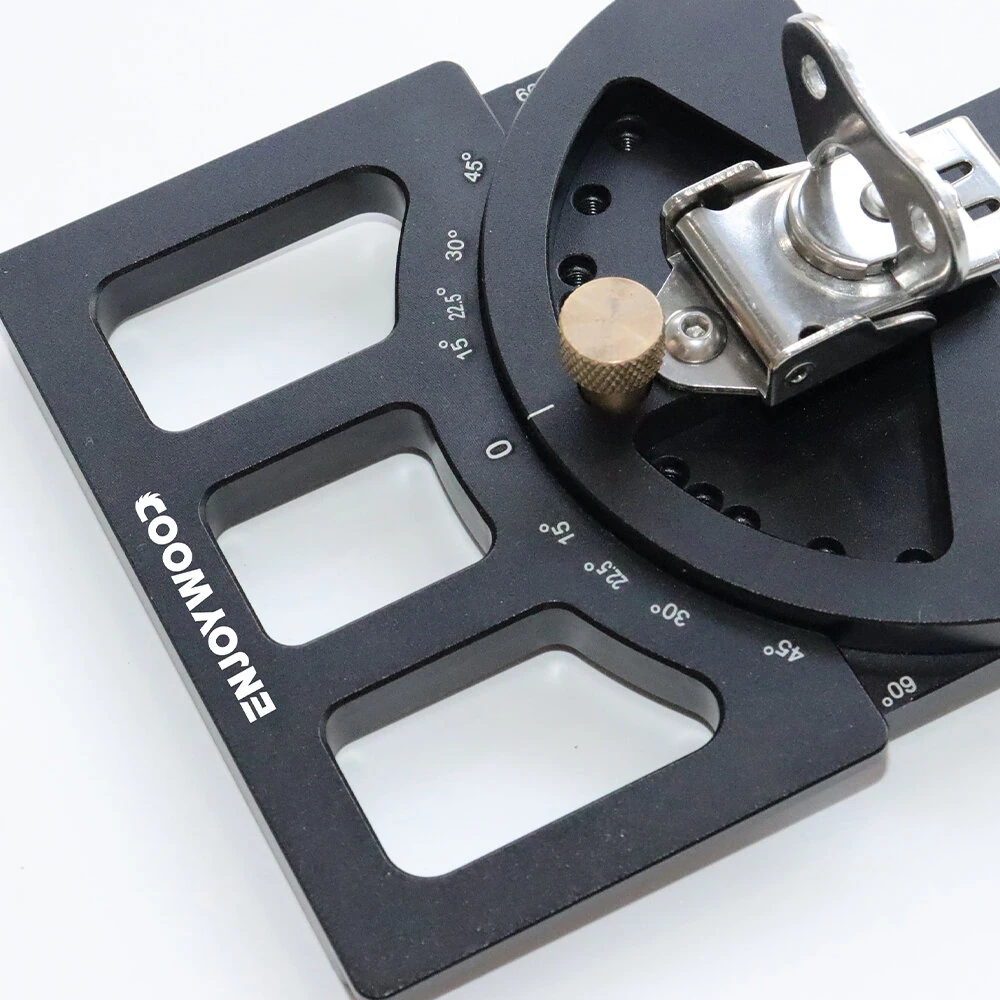 ENJOYWOOD Adjustable Track Saw Guide Square | 60° to 60° Angle Stop - Makita Festool Compatible - Image 5