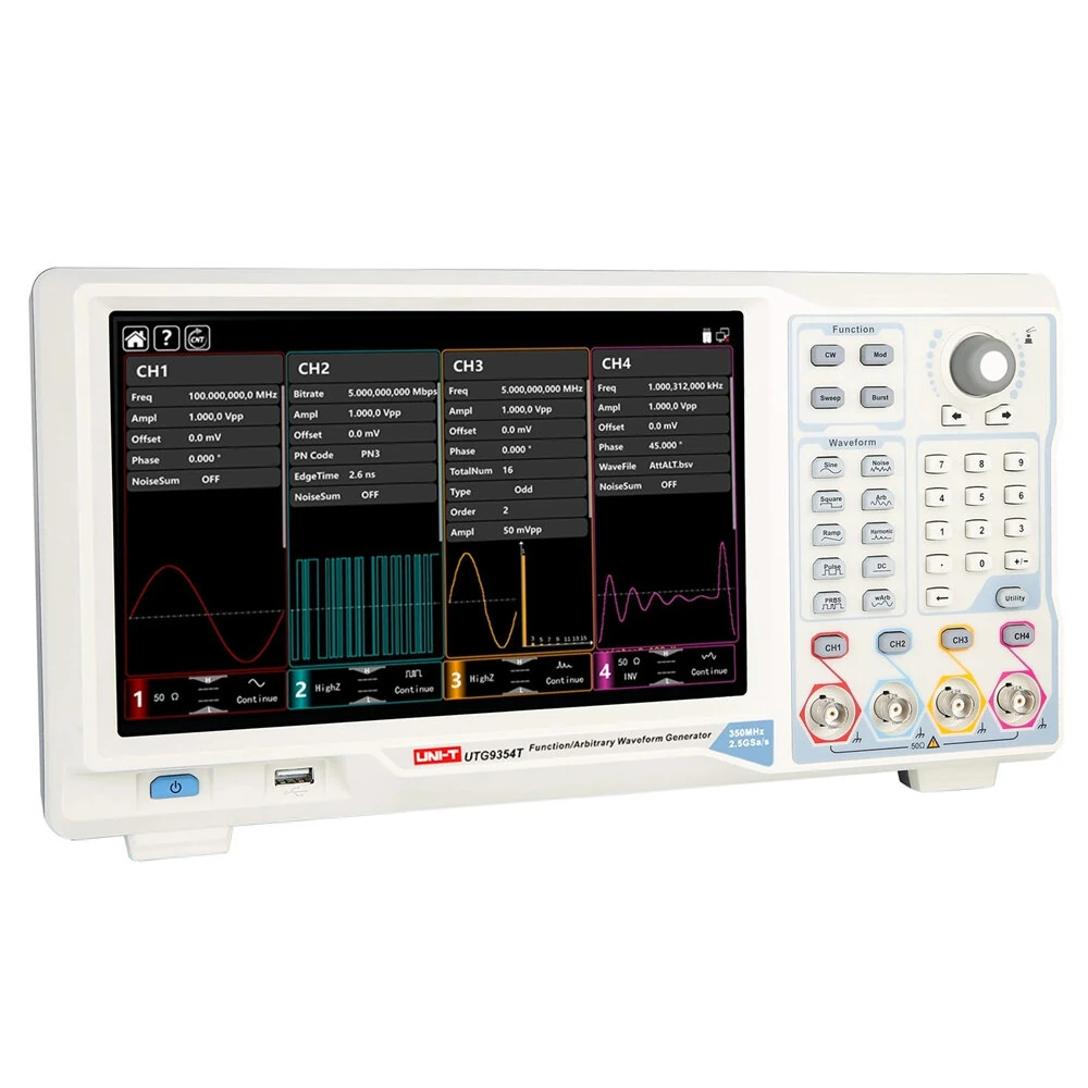 UNI-T UTG9504T 500MHz Signal Generator | 4-Ch 2.5GSa/s 16-Bit Touchscreen - Image 2