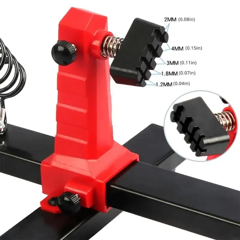 Adjustable 360° PCB Holder | Spring-Loaded Clamps & Non-Slip Feet | Soldering Tool - Image 3