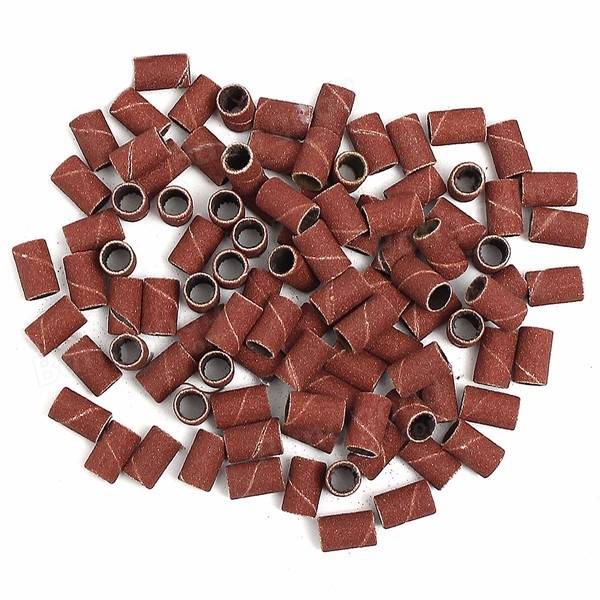 Nail Drill Sanding Bands 300pcs - 80/120/180 Grit with 6 Replacement Bits Set - Image 4