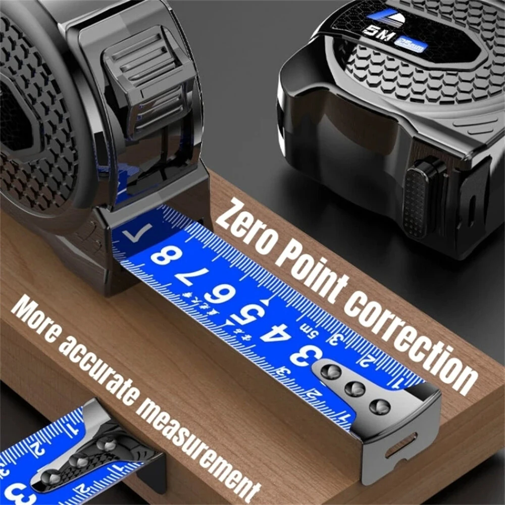 Retractable Tape Measure - 5M 10M High-Precision Steel | ABS Shell & Wear-Resistant Hook - Image 5