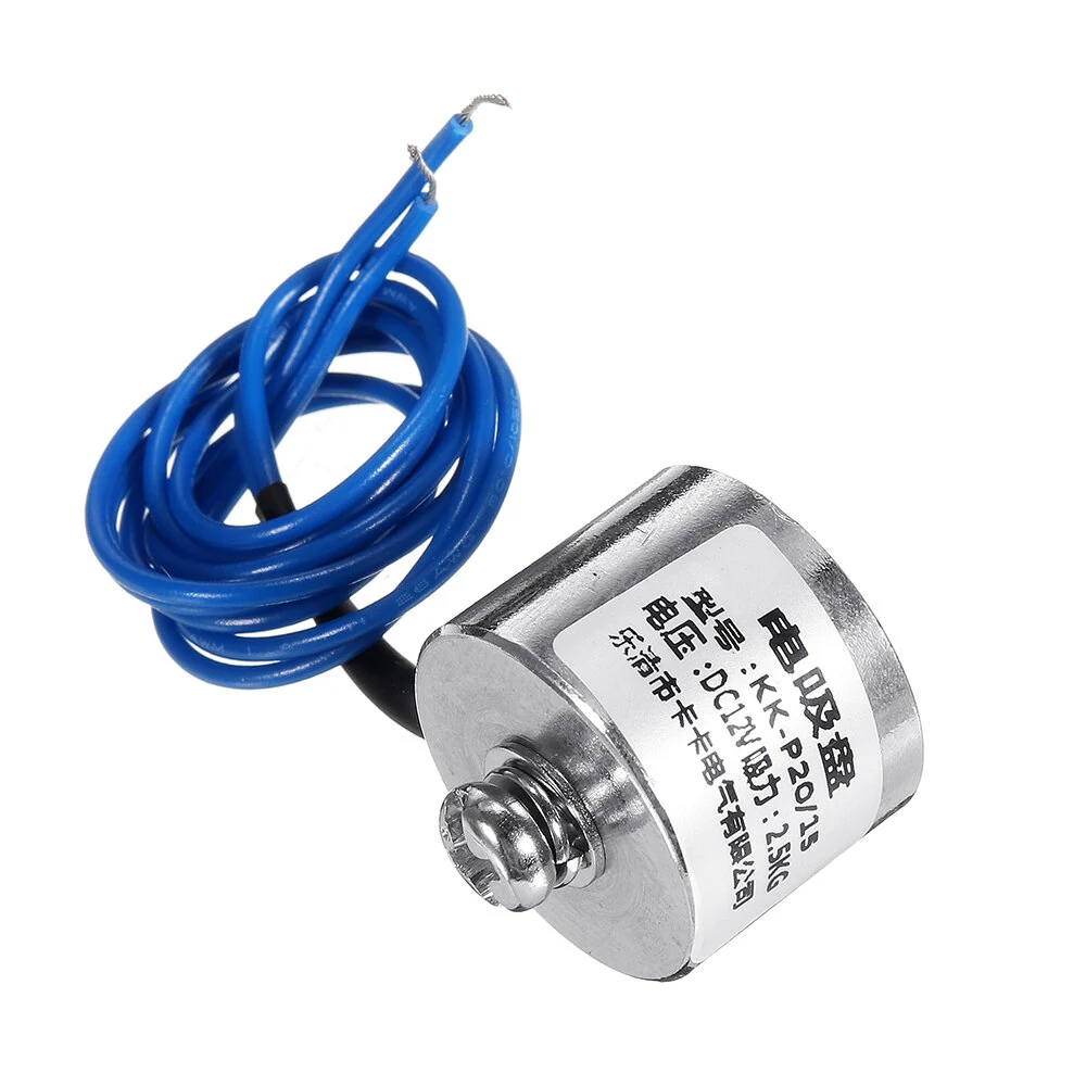 DC 12V Electric Lifting Magnet - 5.5 LB / 2.5kg Holding Force - Solenoid Electromagnet - Image 3