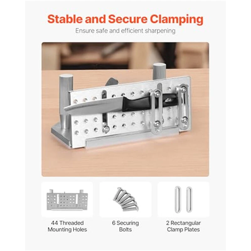 Belt Grinder Knife Jig - Adjustable 85-115 Degree Aluminum Sharpening Guide - Image 3
