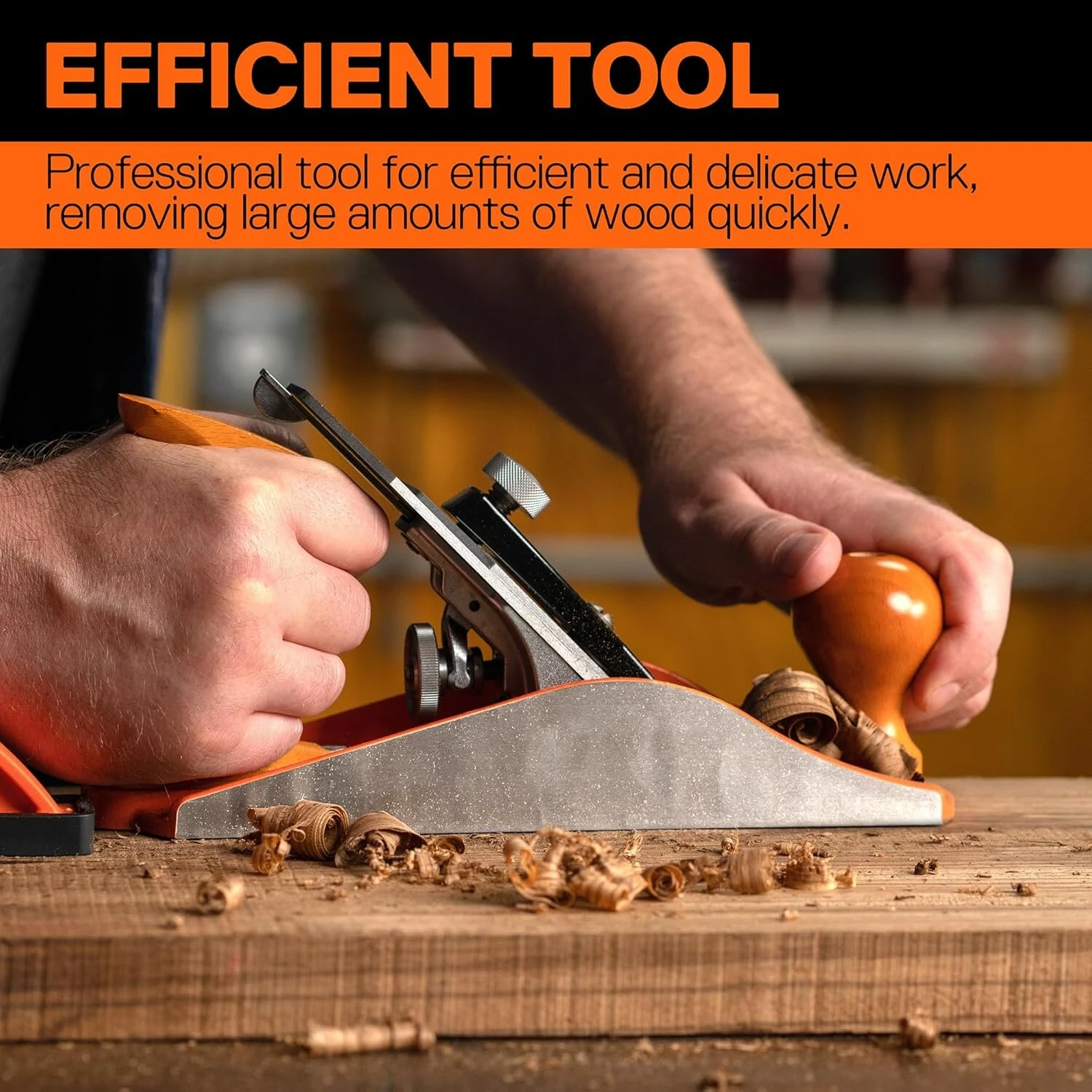 Pony Jorgensen No.4 Smooth Plane - 10 Wood Planer Hand Plane | Ductile Iron Body, Adjustable Cutting Depth - Image 3
