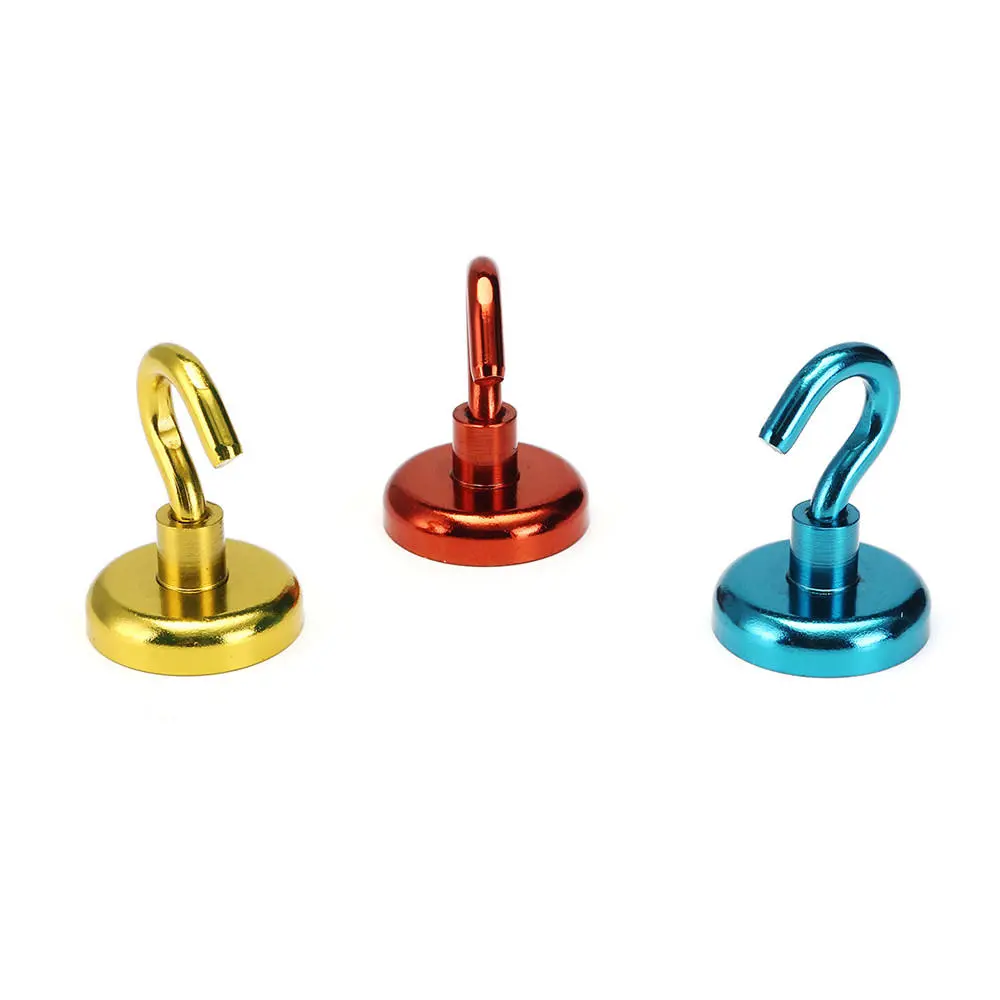 Effetool 32mm 34KG Magnetic Hook Holder | Neodymium Magnet - Red/Yellow/Blue - Image 2