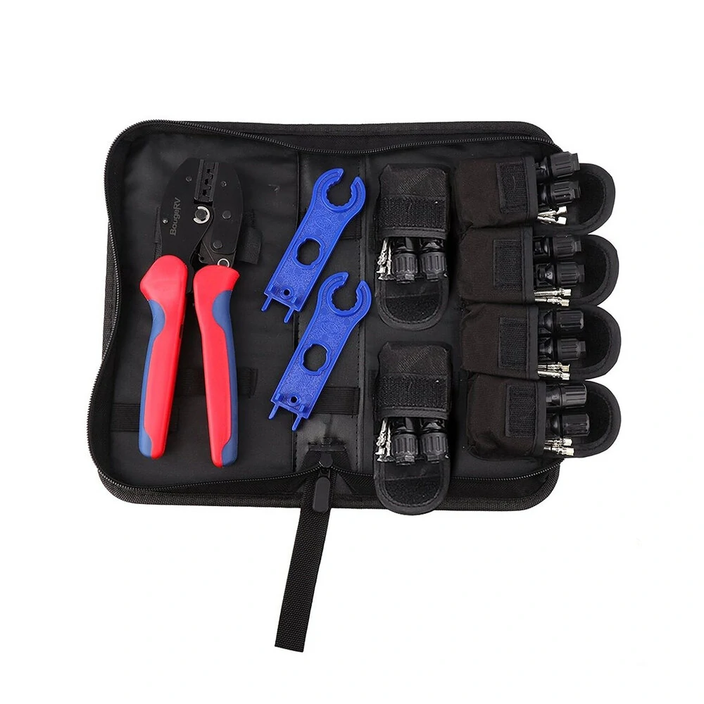 Solar Crimper Tool Kit - 12Pcs with 6 Connectors & Spanner Wrench for Solar Panel Installation - Image 3