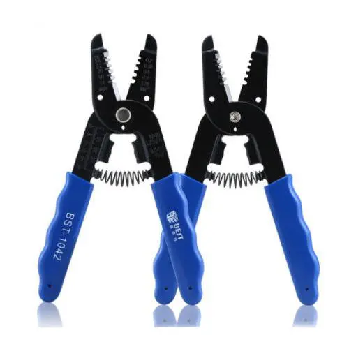 BST-1042 Portable Wire Stripper Plier - Crimper, Cable Stripping & Cutter Hand Tool - Image 2