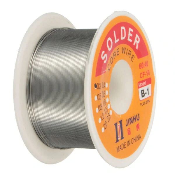 60/40 Tin Lead Solder Wire - 50g Reel, 0.3mm Rosin Core for Electronics - Image 2