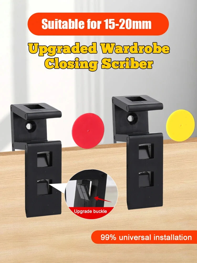 4PCS 15-20mm Wardrobe Clip - Wood Marking Fixture & Carpentry Clamp Tool - Image 3