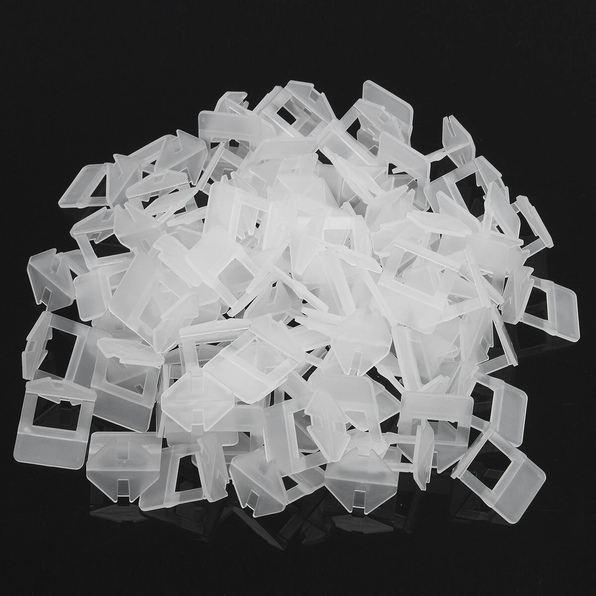 100Pcs 1.5mm White Ceramic Tile Spacer Clip for Oscillating Tool - Image 3