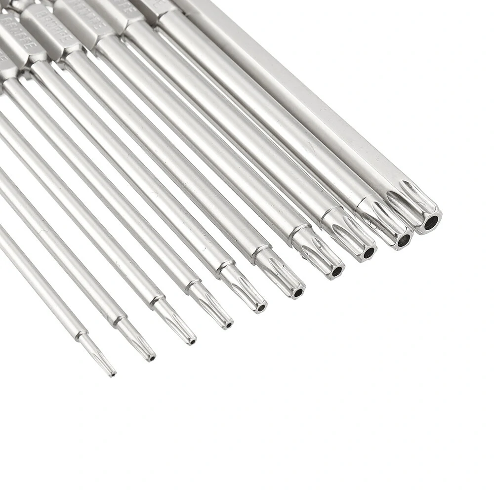 BROPPE 10Pcs S2 Alloy Steel Torx Screwdriver Bits | T6-T40 | 1/4 Inch Hex - Image 4