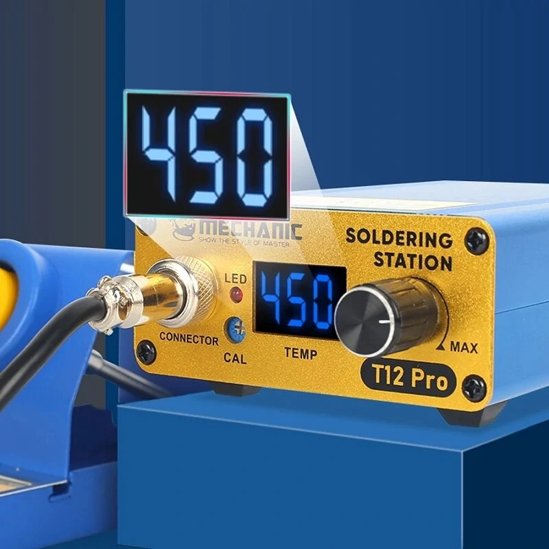MECHANIC T12 Pro Soldering Station - 72W Digital Thermostatic Iron for PCB BGA Repair - Image 2