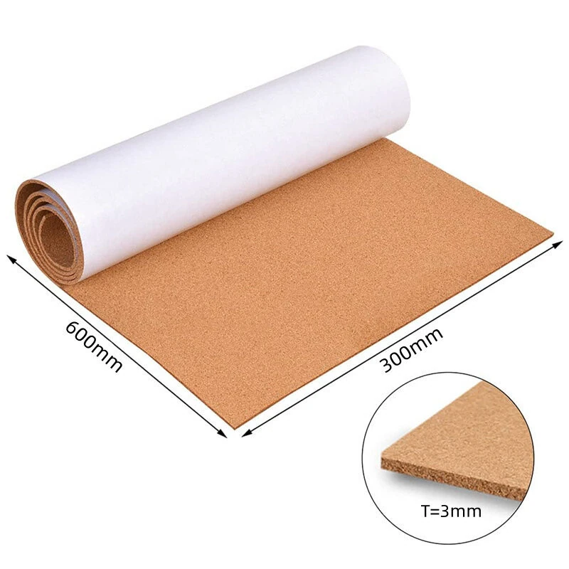 Self Adhesive Cork Roll - 1/8 Thick 11.8x23.6 Inches - Natural Noise Absorbing Wall Decor - Image 3