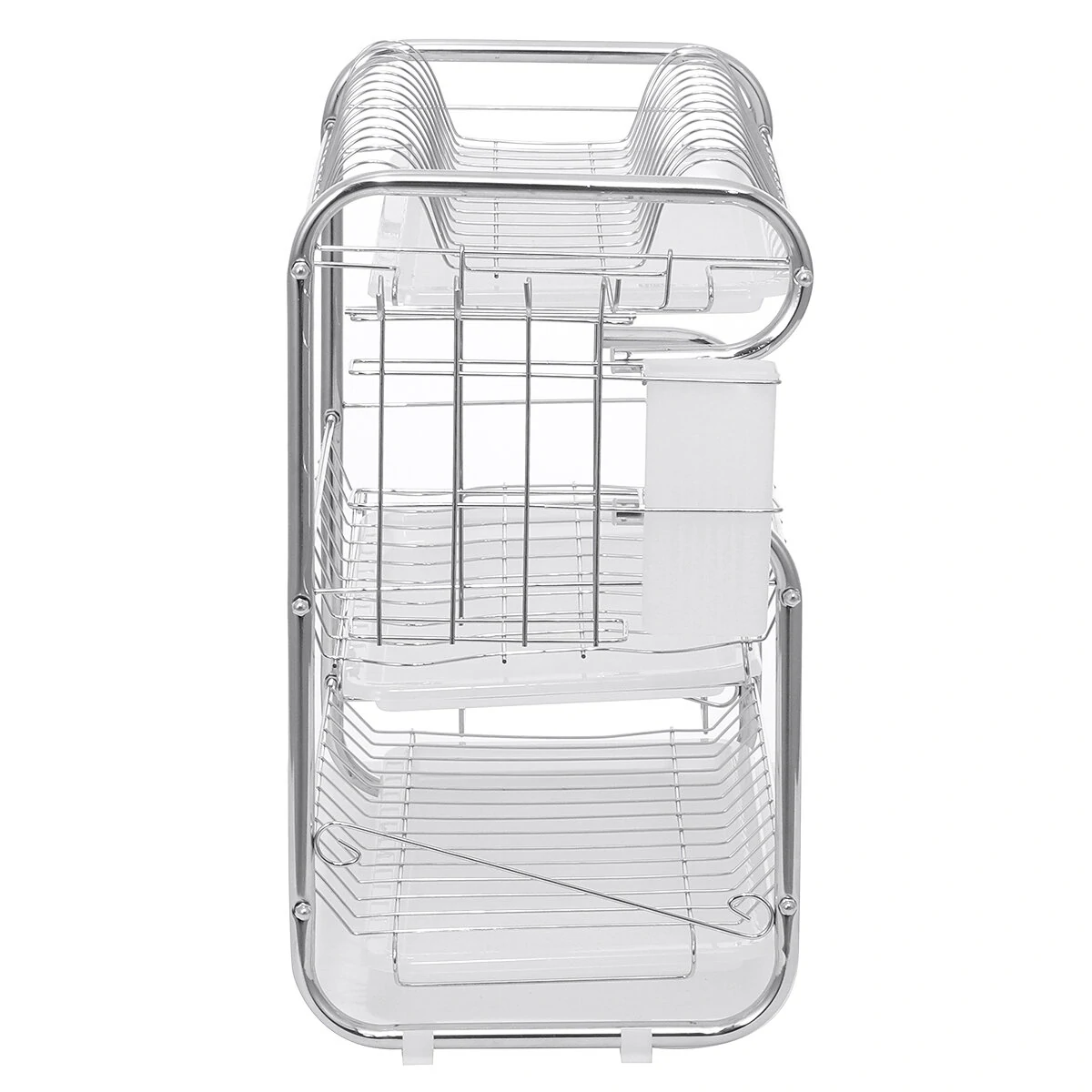 3-Tier Over-the-Sink Dish Drying Rack | Kitchen Drainer & Draining Board - Image 4