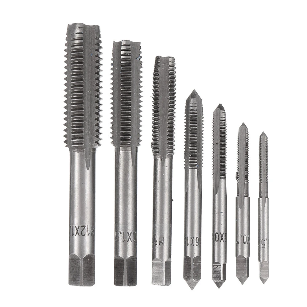 Drillpro 14PCS HSS Metric M3-M12 Screw Tap and Drill Set | Metal Case - Image 4